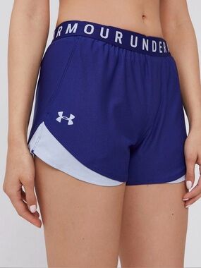 Under Armour Play Up 3.0 Shorts Women’s Medium Blue White Athletic